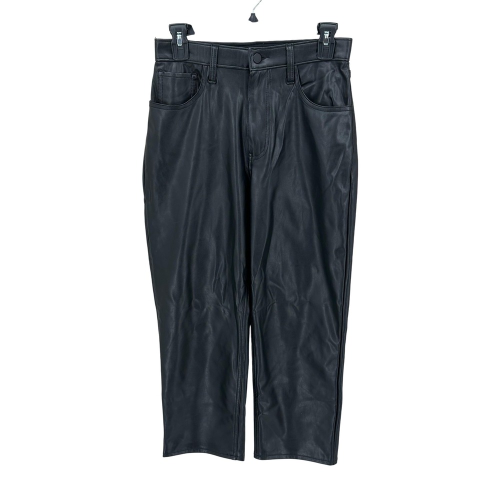 Abercrombie & Fitch Pants Womens 27 Ultra High Rise Ankle Straight Vegan Leather